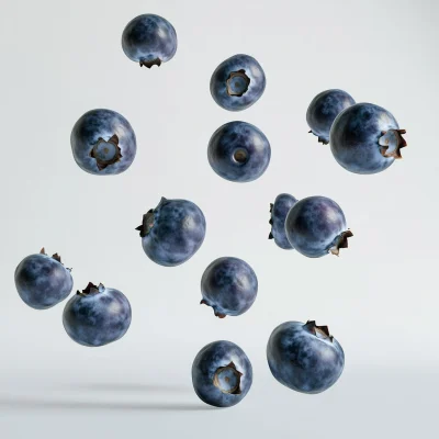 Suspended Blueberries