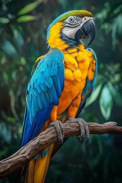 Realistic Macaw Illustration