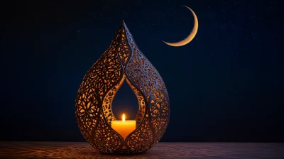 Arabic Lantern at Night