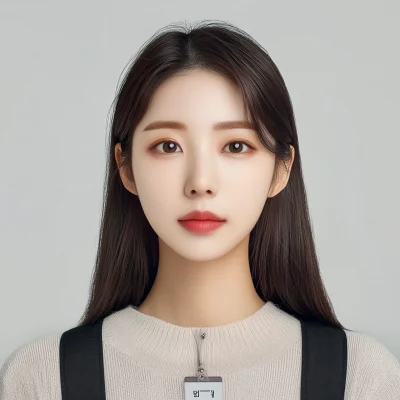 Korean Female ID Photo