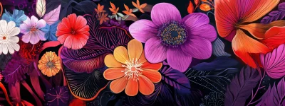 Vibrant Flower Illustration