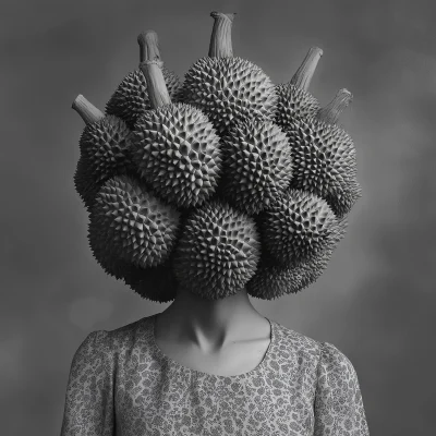 Durian Head Portrait