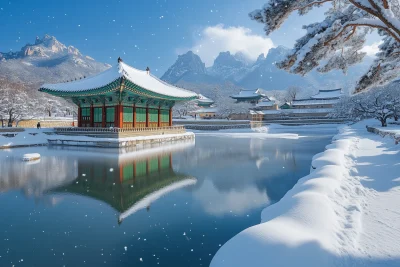 Gyeongbokgung Palace in Winter