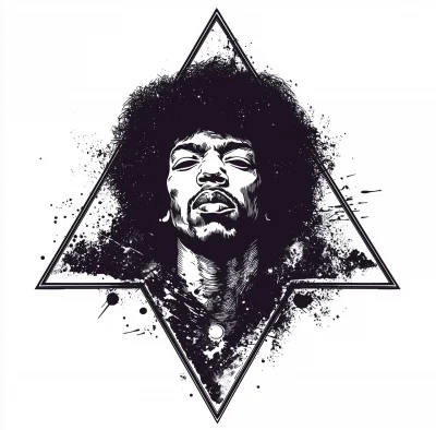 Jimi Hendrix Silhouette