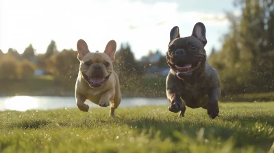 Playful French Bulldogs