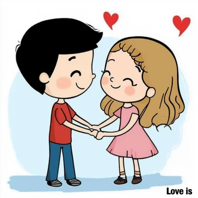 Love is Flat Vector Illustration