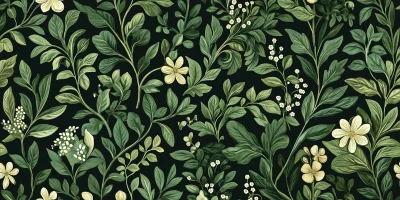 Vintage Botanical Wallpaper