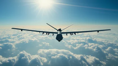 Stealth UAV Above Clouds