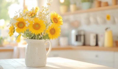 Surreal Farmhouse Sunflowers