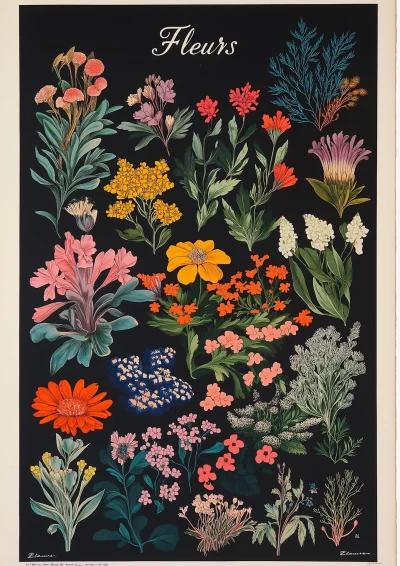 Vintage Botanical Poster