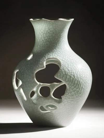 Celadon Vase in Natural Light