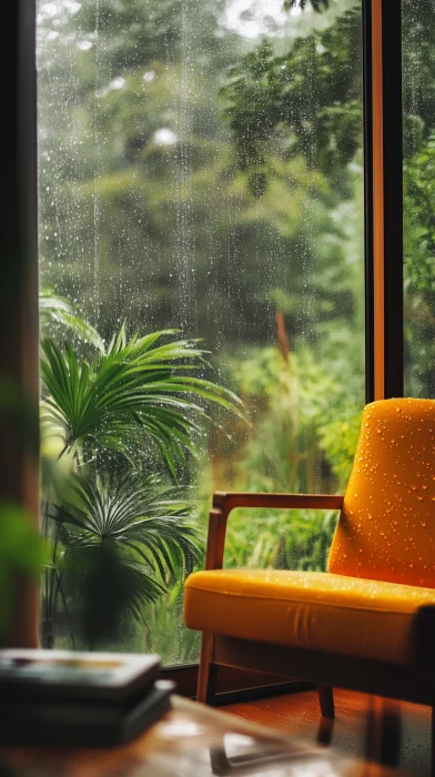 Rainy Window Scene