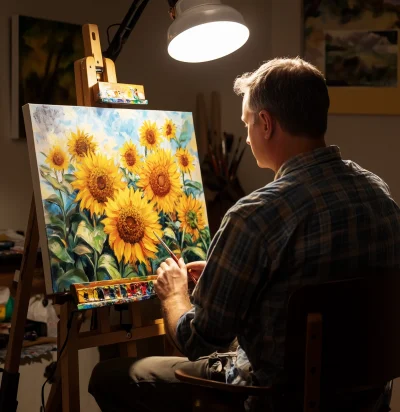 Painting Sunflowers