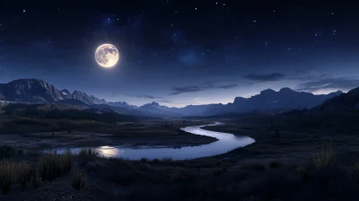 Serene Night Landscape