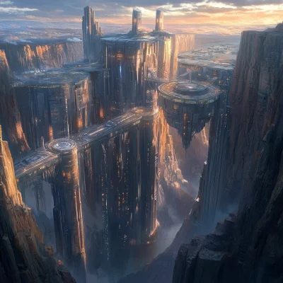 Futuristic Canyon City