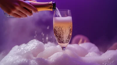 Elegant Champagne Pour