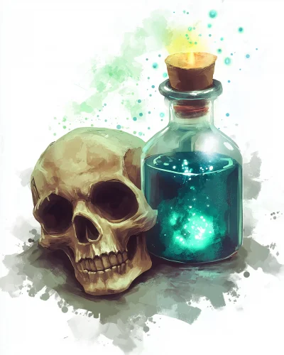 Magical Potions and Skull