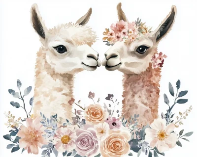 Llamas in Bloom