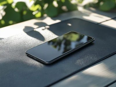 Smartphone on Yoga Mat