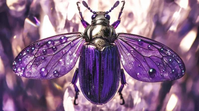 Glittering Purple Beetle