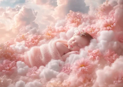 Newborn in Dreamy Setting