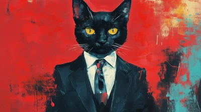 Cat in Business Suit