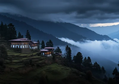 Dramatic Himalayan Landscape