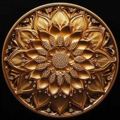 Golden Mandala Artwork