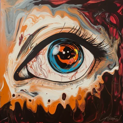 Abstract Cyclops Eyeball