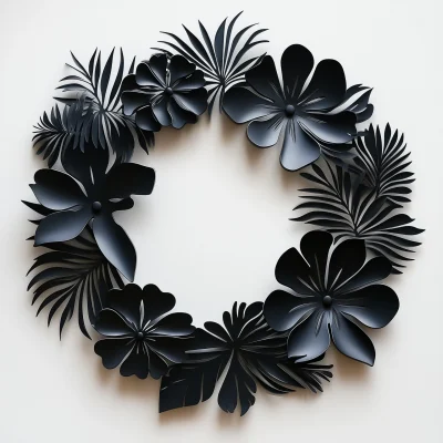 Tropical Floral Silhouettes