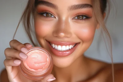 Bright Makeup and Cream Jar