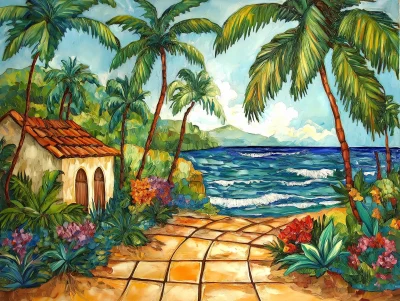 Caribbean Shore Tile Design