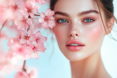 Beauty with Cherry Blossom