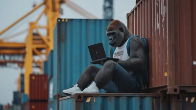 Gen Z Gorilla at the Port