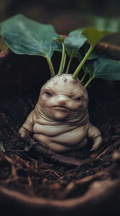 Small Mandrake in Hogwarts