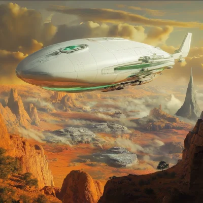 Airship Above Venus