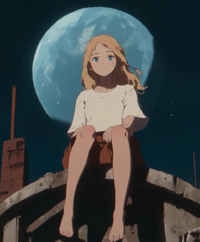 Girl on the Moon