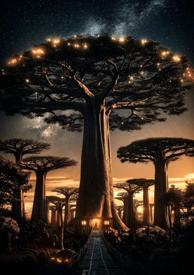 Majestic Baobab Forest