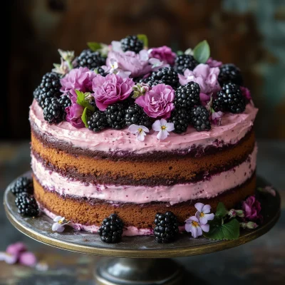 Decadent Blackberry Cake