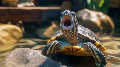 Surprised Pet Turtle