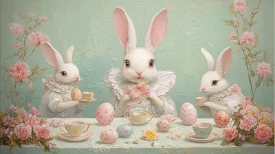 Whimsical Easter Tea Party