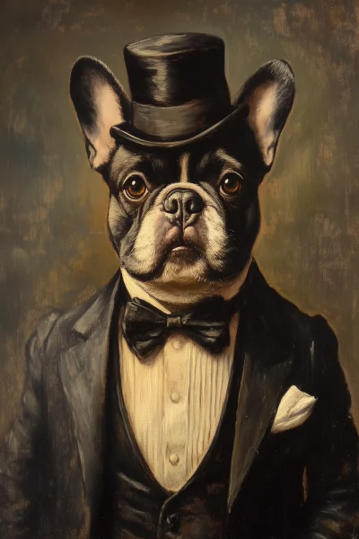 French Bulldog in Tuxedo