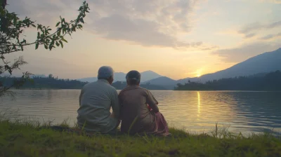 Sunset at Kodiakanal Lake