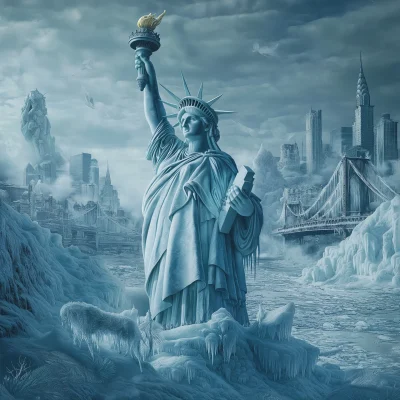 Frozen Statue of Liberty