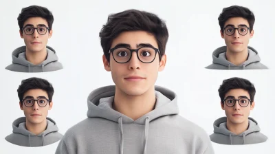 Happy Male Character Sheet