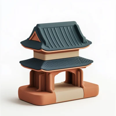 Ancient Architecture Inspired Phone Stand