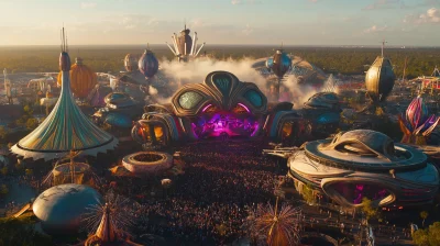 Tomorrowland Festival Panorama