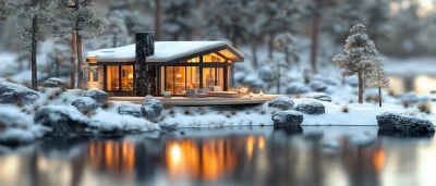 Cozy Lapland House in Winter