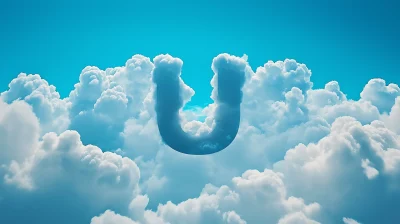 Cloudy Sky with Letter