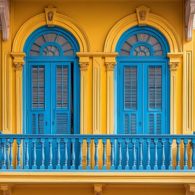 Vibrant Colonial Architecture